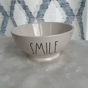 Rae Dunn By Magenta “Smile” Cereal Snack Bowl 5.5”